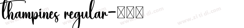 thampines regular字体转换